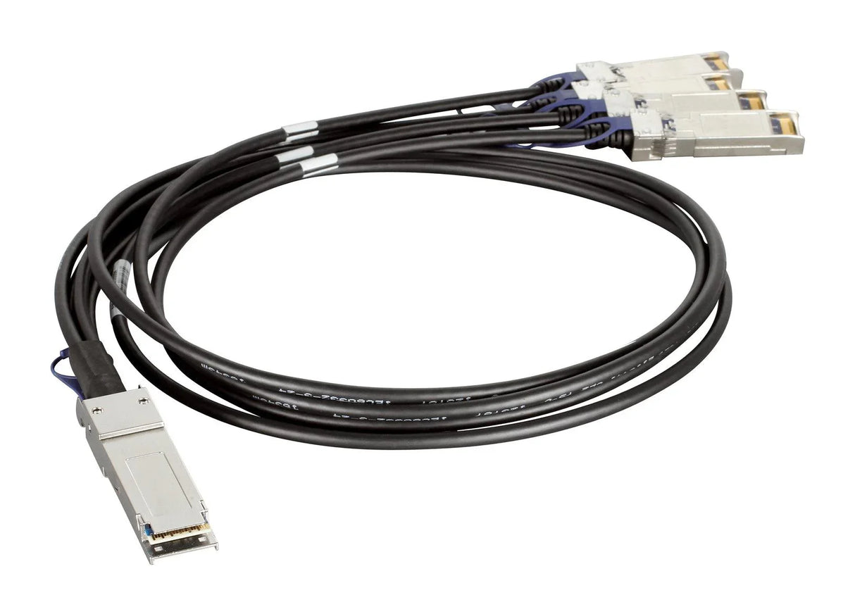 D-LINK 40G Passive QSFP+ to four 10G SFP+ Twinaxial Direct Attach Cable | 1m (DEM-CB100QXS-4XS)
