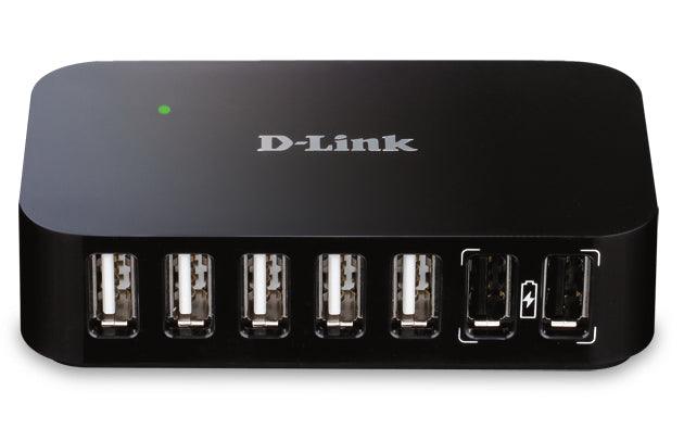 D-Link DUB-H7 USB 2.0 Type-B 480 Mbit/s Black