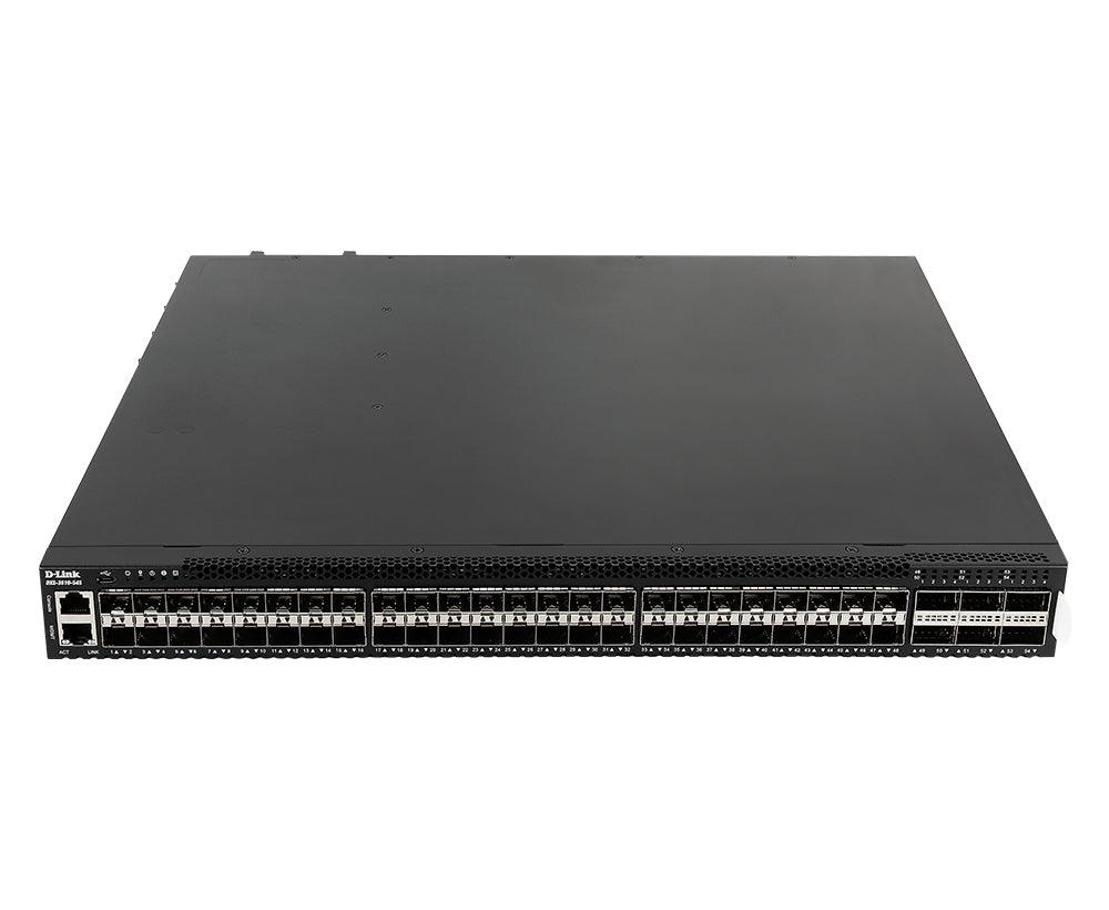 D-LINK L3 | Stackable | Managed | 2.16 Tbps | 1607.44 Mpps | 48 x 10 GbE SFP+ | 6 x 100G QSFP+ | 1U (DXS-3610-54S)