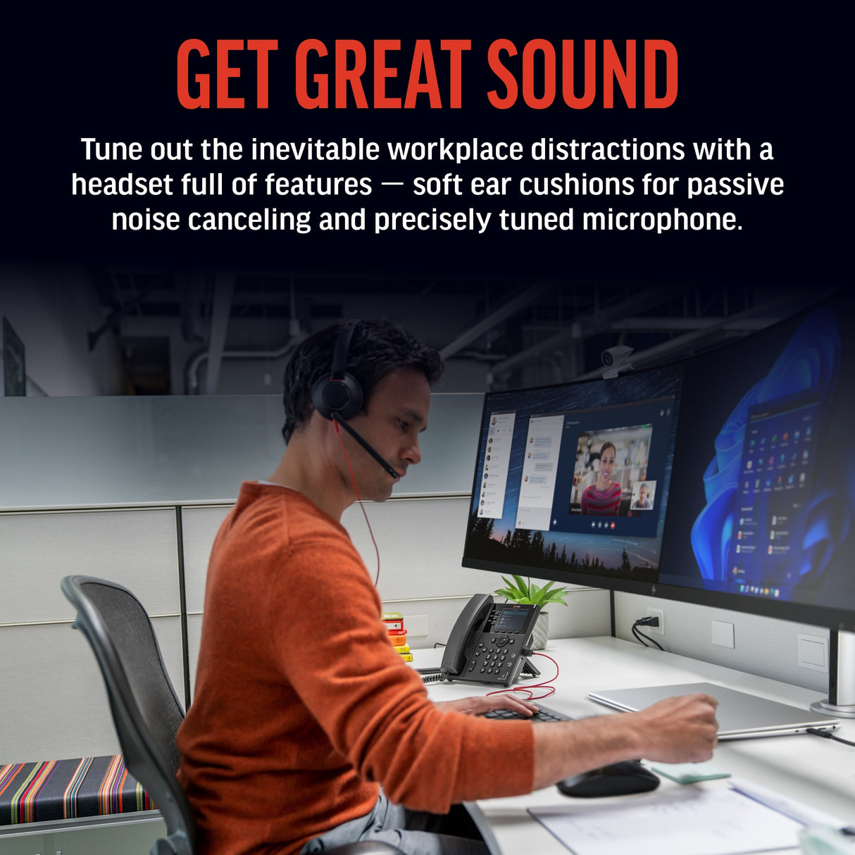 POLY Blackwire 5210 Wired On-ear Mono MS Teams Certified Headset