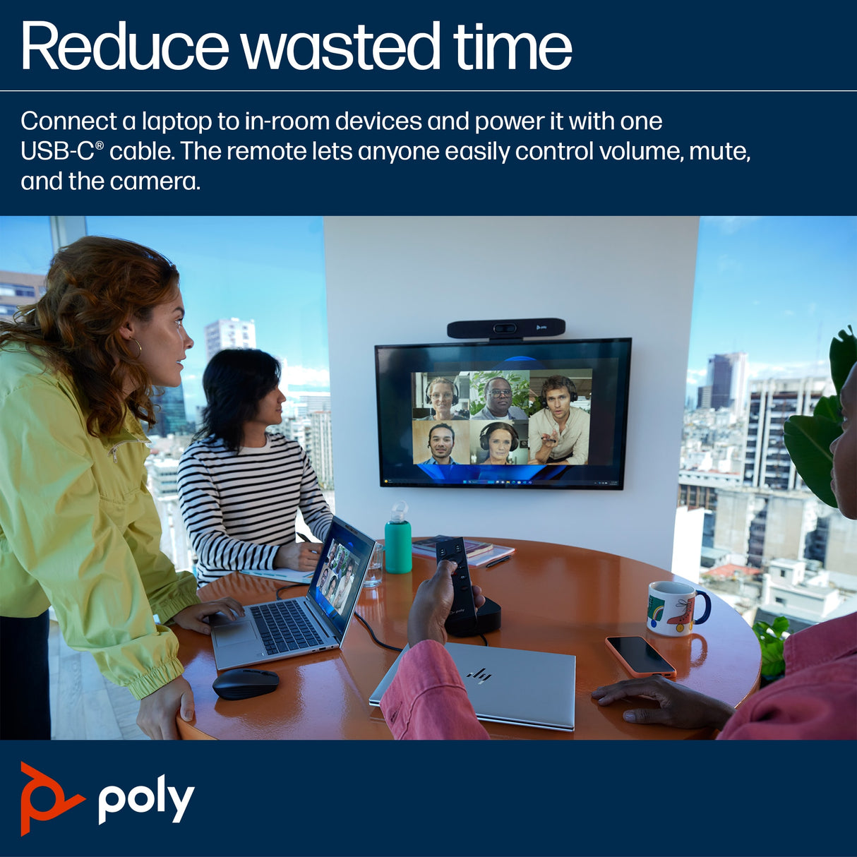 POLY Studio R30 USB Video Conferencing Camera