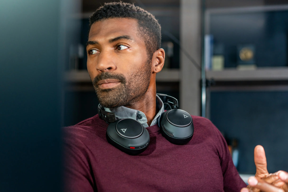 POLY Voyager Surround 80 UC – Bluetooth / Stereo / Office UC – Over-Ear Headset