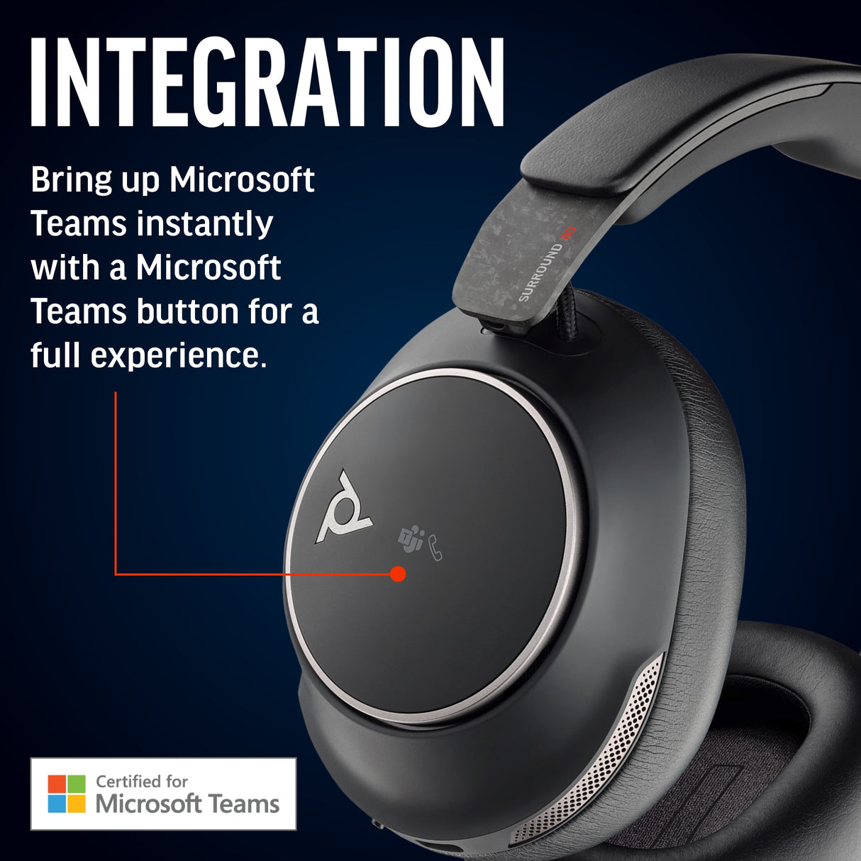 POLY Voyager Surround 80 UC USB-C Headset