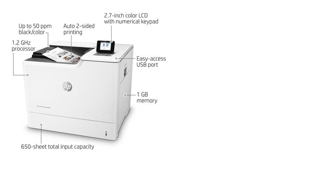 HP Color LaserJet Enterprise M652dn Laser Printer
