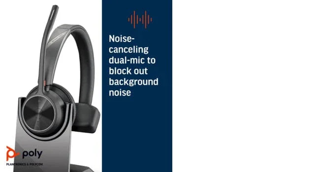 POLY VOYAGER 4310 – Bluetooth / Mono / Office UC – On-Ear Headset