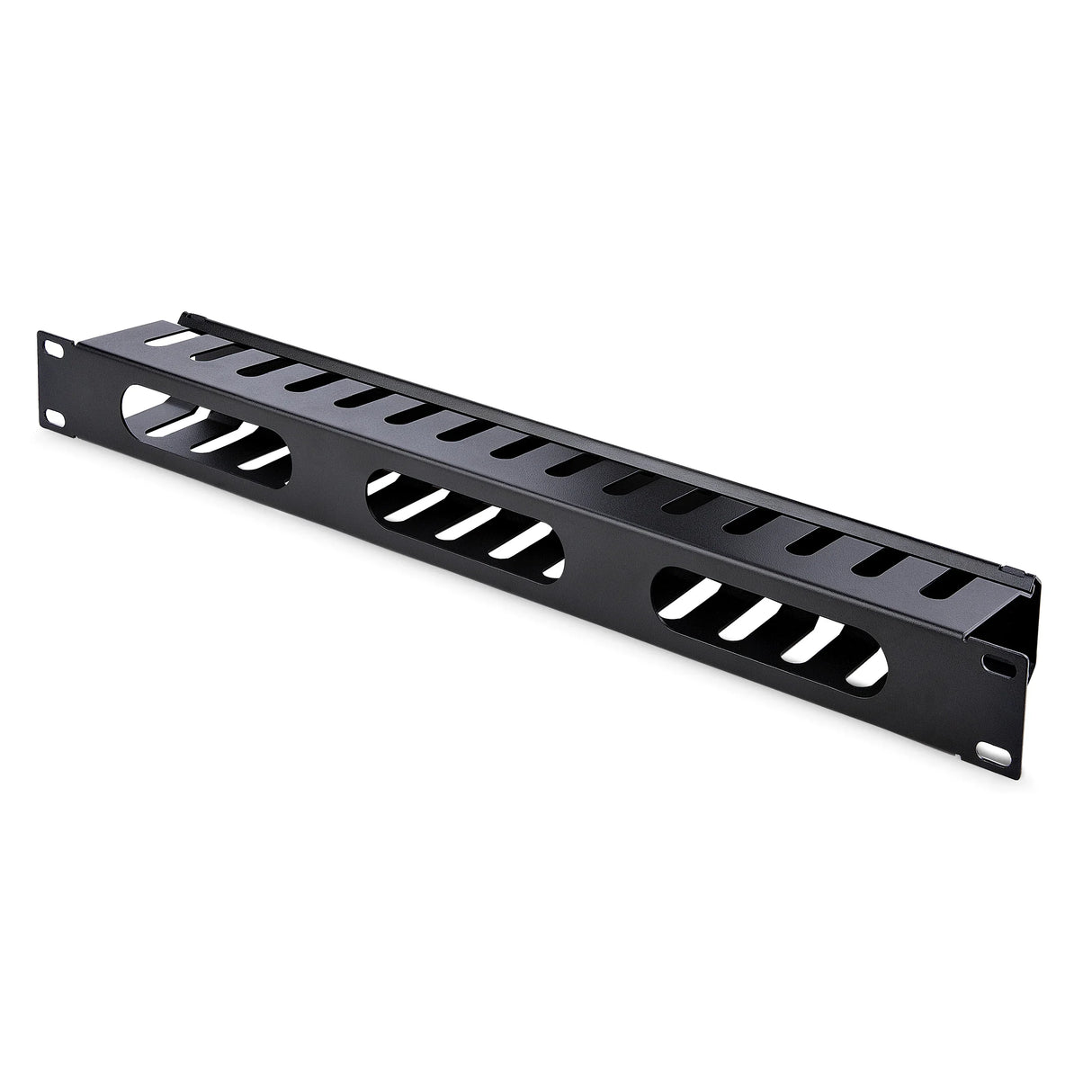 STARTECH Horizontal 1U Server Rack Cable Management Finger Duct w| Cover - 19" Network Rack Wire Duct Raceway Panel - Slotted Wire Duct (CMDUCT1UX) (CMDUCT1UX)