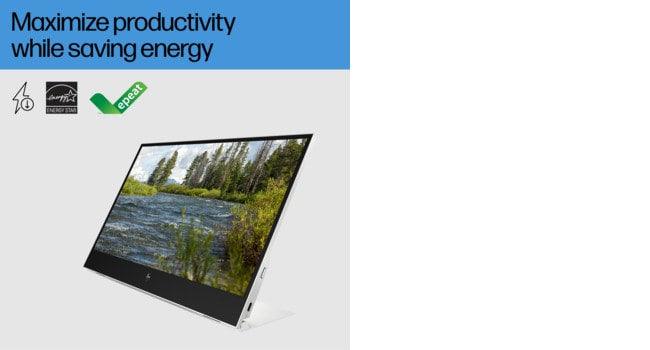 HP E-Series E14 G4 computer monitor (14") Full HD LED White