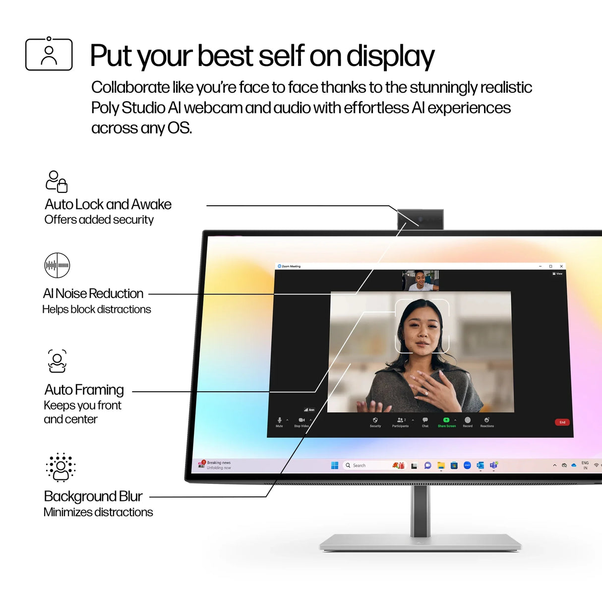 HP 727pm Monitor – 27" / 4K UHD / IPS / 60Hz – Business Monitor