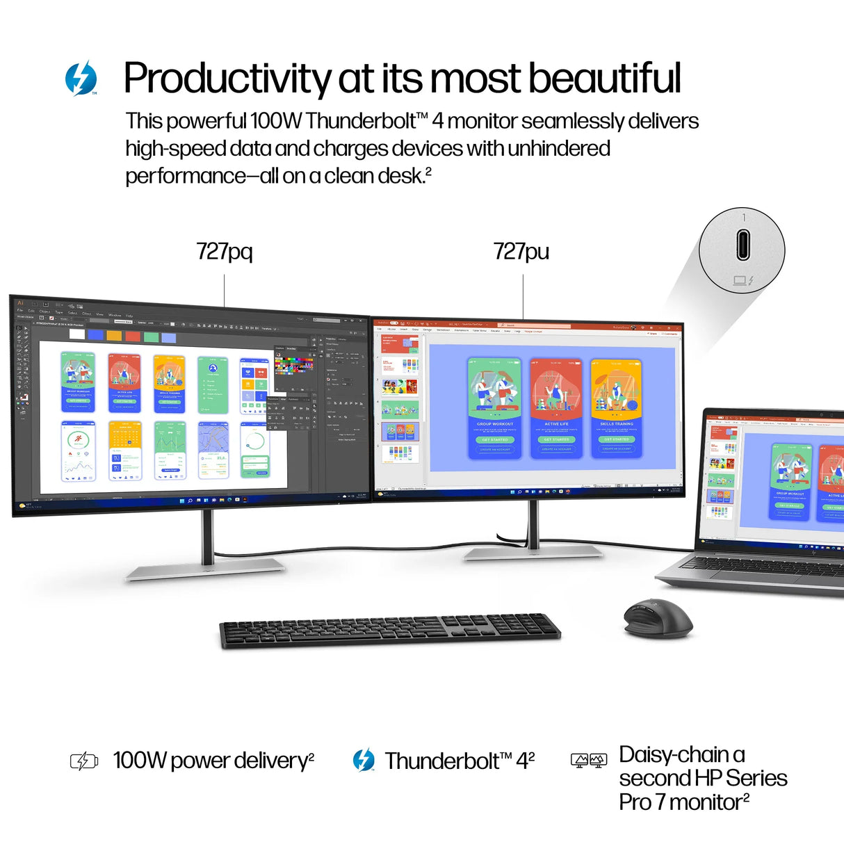 HP 27" Monitor – 27" / QHD / IPS / 60Hz – Business Monitor