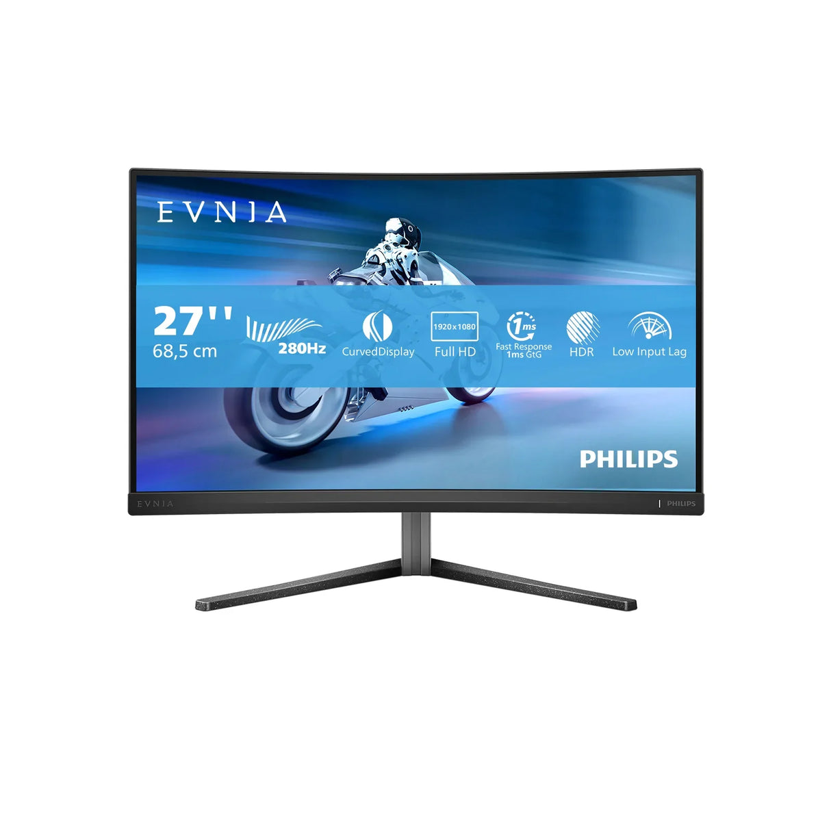 PHILIPS 27M2C5200W Monitor – 27" / Full HD / VA / 280Hz – Gaming Monitor