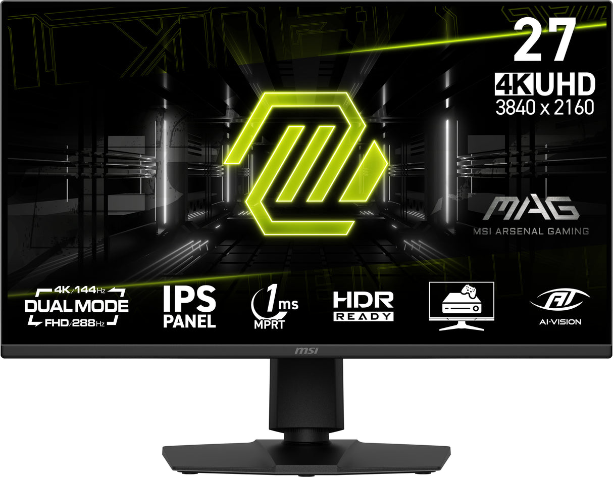 MSI MAG 275UPD E14 Monitor – 27" / 4K UHD / IPS / 144Hz – Gaming Monitor