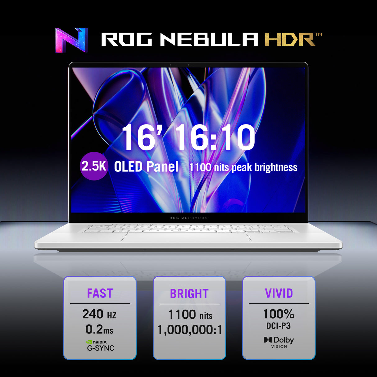 ASUS ROG Zephyrus G16 Laptop – Intel Core Ultra 9 386H / 64GB LPDDR5x / 2TB SSD / NVIDIA GeForce RTX 5090 – Sustainable Business Laptop