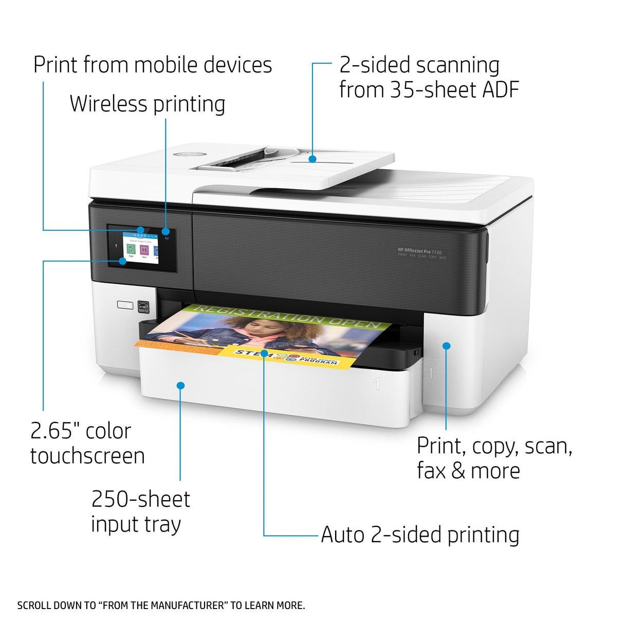 HP OfficeJet Pro 7720 Wide Format All-in-One Printer (Y0S18A)