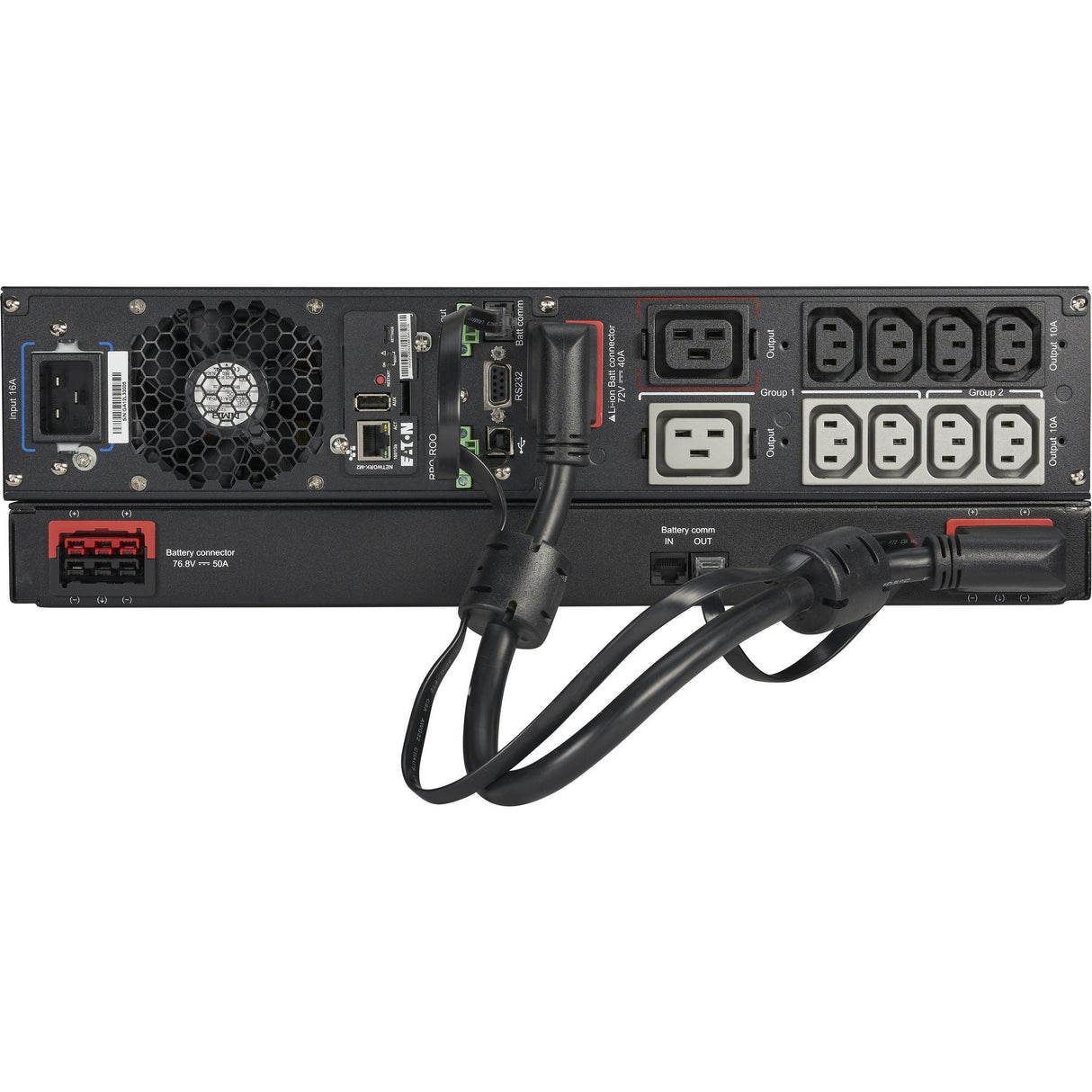 EATON 2200VA | 2200W | 8x C13 | 2x C19 | 1U | Li-Ion | Black|Silver (9PXEBM72RT1U-L)