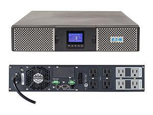 EATON 9PX UPS | 2U | Double-Conversion | 1500VA|1350W | 100-144V|120V | 50|60Hz | USB | RS-232 | 40dB | 1x NEMA 5-15P | 8x NEMA 5-15R | LCD | 19.3kg | Black|Silver (9PX1500RT)