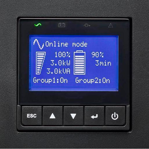 EATON 9PX2000IRTAU 2000VA Online 2U Rack/Tower UPS, 10A Input