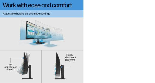 HP P34hc G4 computer monitor (34") Quad HD LED Black