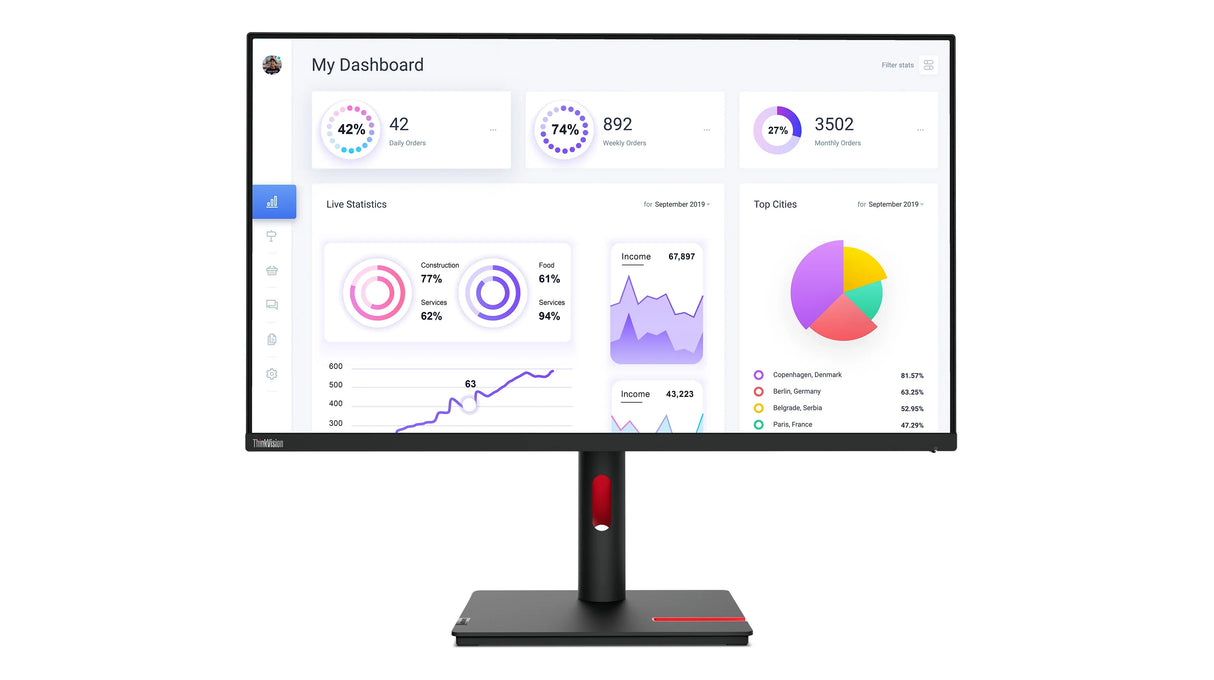 Lenovo T32p-30 Monitor – 31.5" / 4K UHD / IPS / 60Hz – Business Monitor