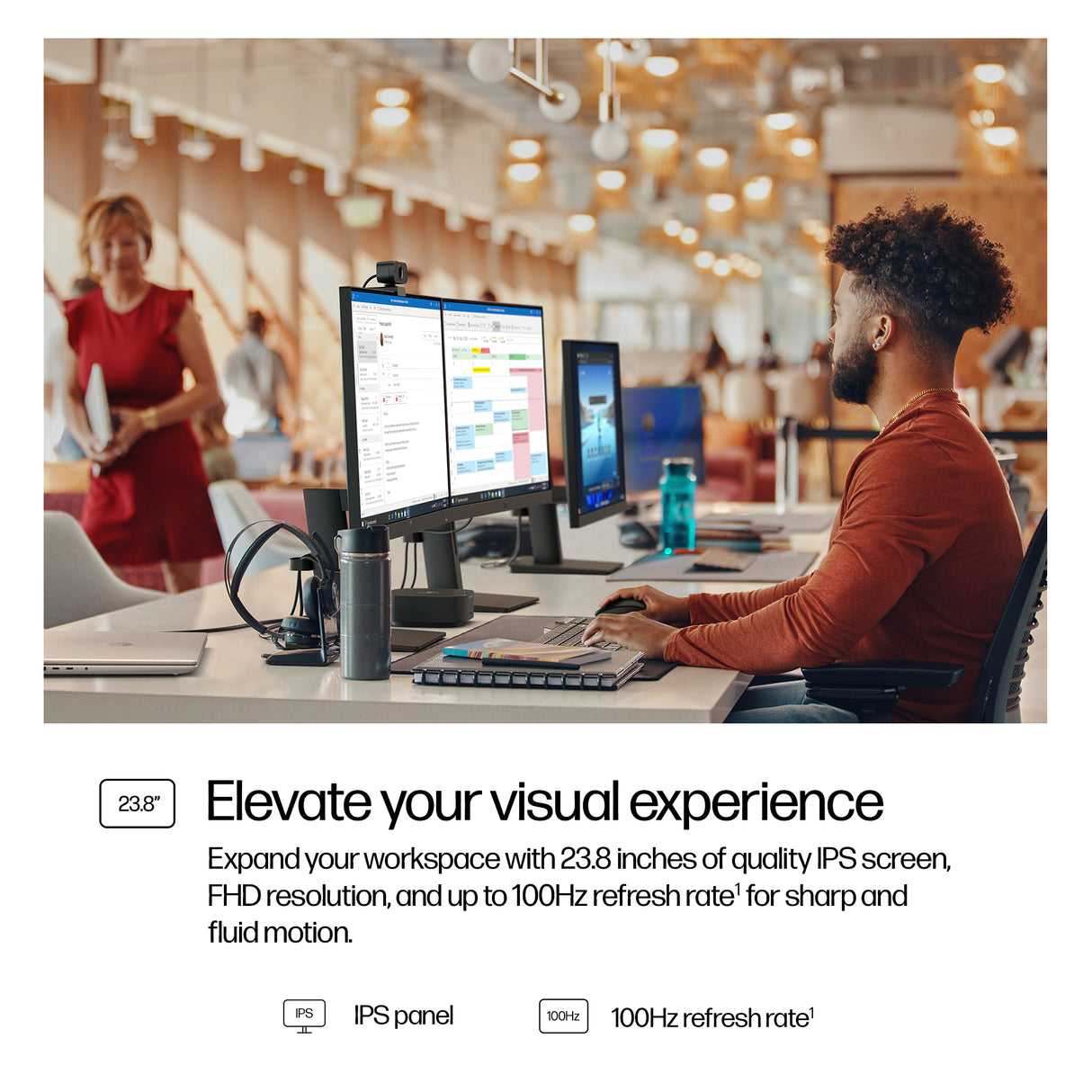 HP B0BU9UT Monitor – 23.8" / Full HD / IPS / 100Hz – Business Monitor