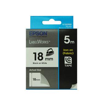 EPSON Epson Iron on 18mm Black on White 5 meters (C53S626103)