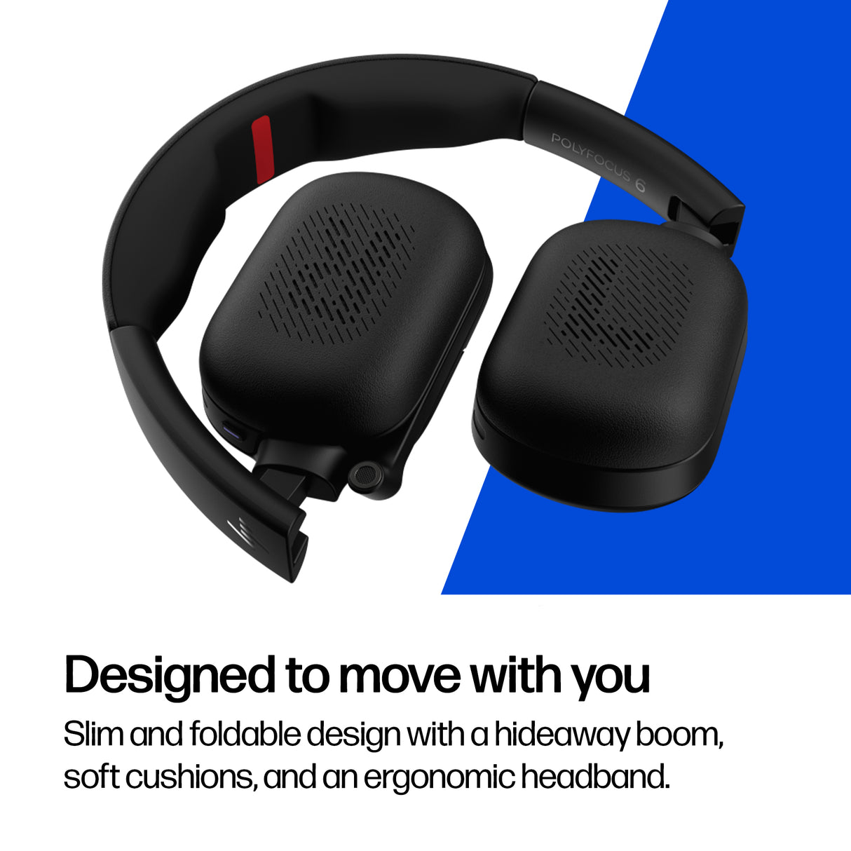 POLY FOCUS 625 – Bluetooth / Stereo / Office – Head-band Headset with ANC