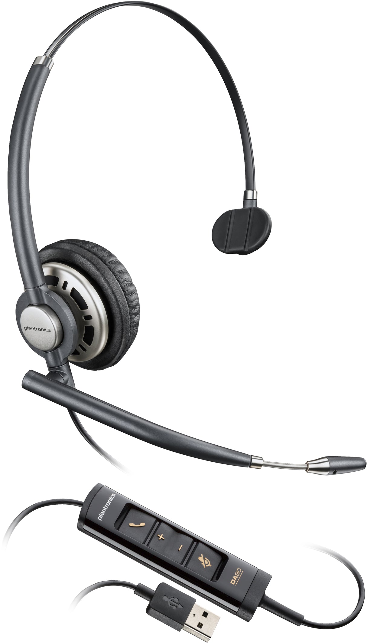POLY EncorePro 715 USB-A Monoaural TAA Headset