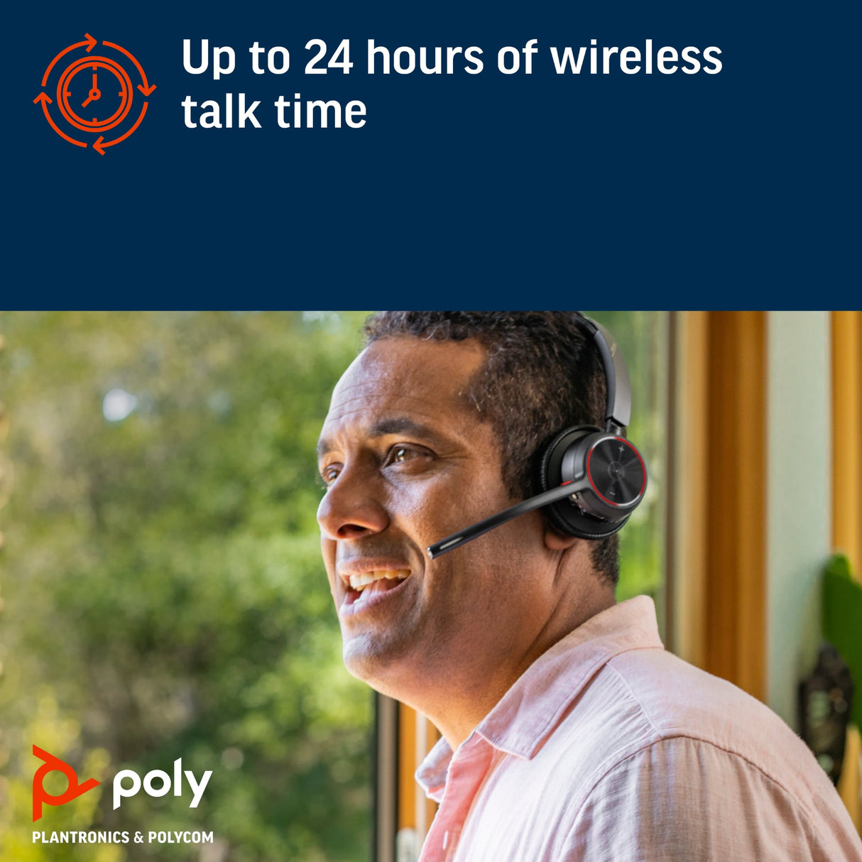 POLY Voyager 4310 USB-A BT700 Dongle Headset