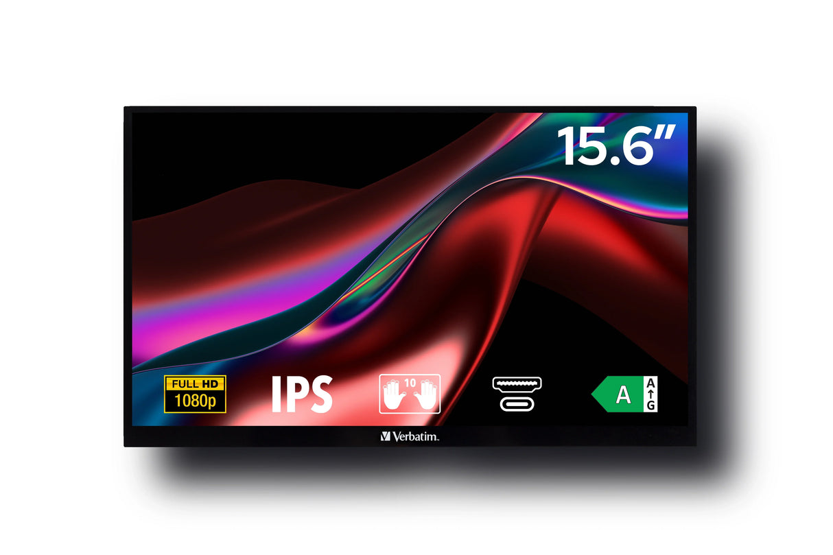 VERBATIM 49592 Monitor – 15.6" / Full HD / IPS / 60Hz – Business Monitor