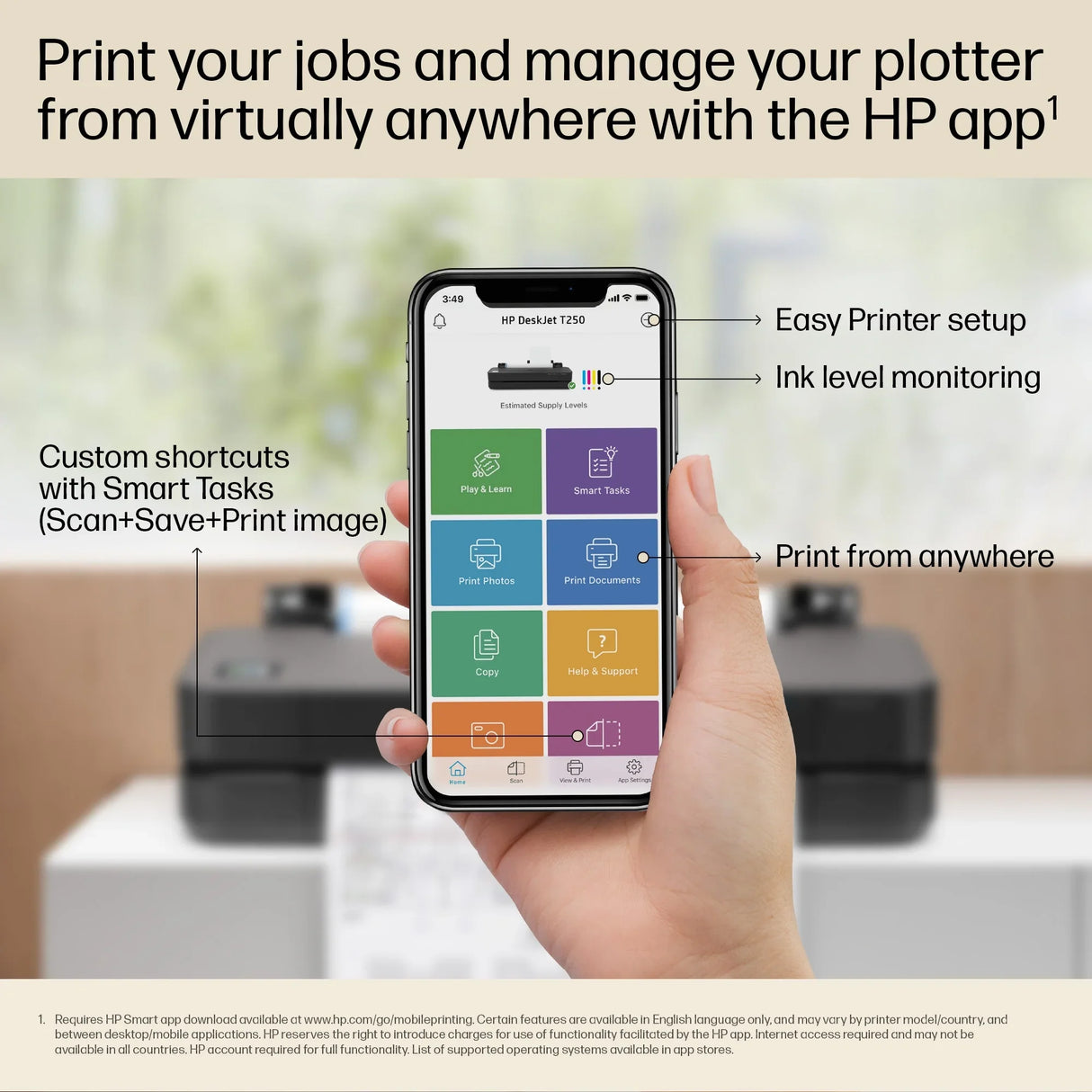HP DESIGNJET T650 24-IN – Large Format Printer – Fast A1 Printing
