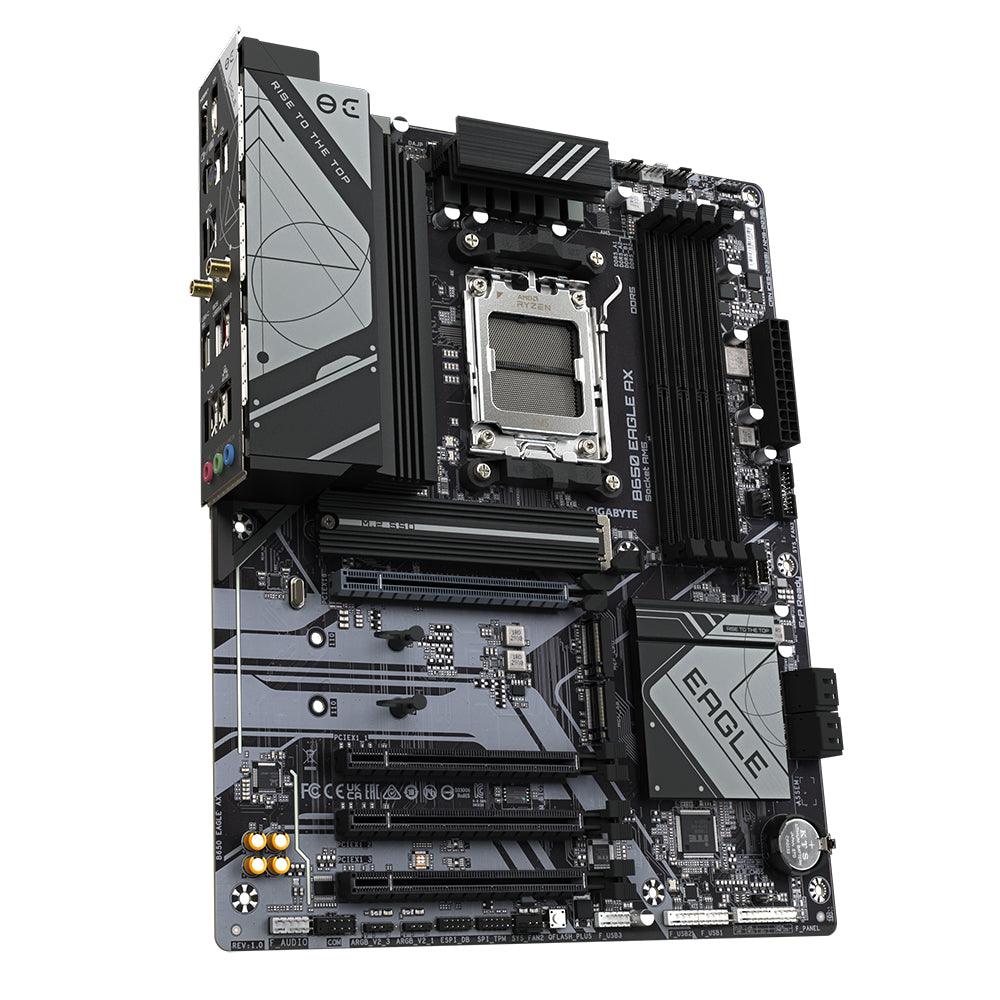GIGABYTE AMD Socket AM5 | AMD B650 | 4 x DDR5 | GbE LAN | ATX | PCI-Express (B650 EAGLE AX)