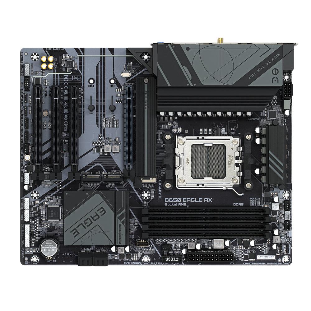 GIGABYTE AMD Socket AM5 | AMD B650 | 4 x DDR5 | GbE LAN | ATX | PCI-Express (B650 EAGLE AX)