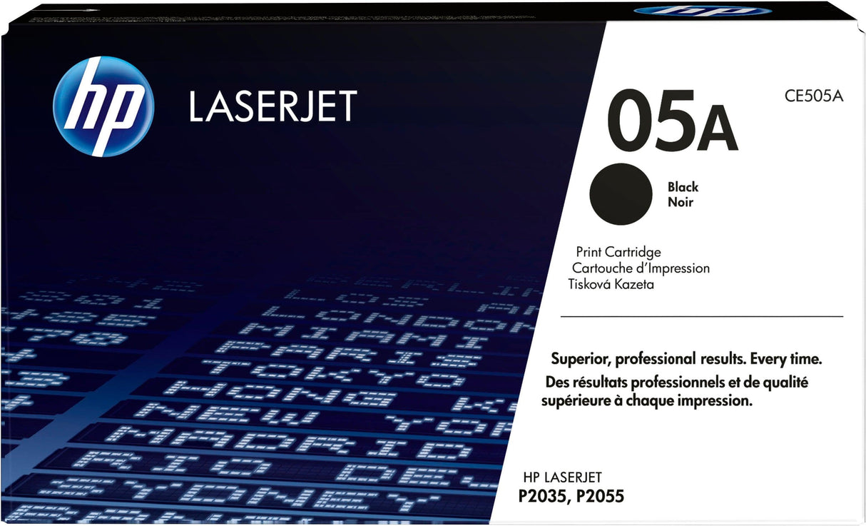 HP 05A Black Original LaserJet Toner Cartridge (CE505A)