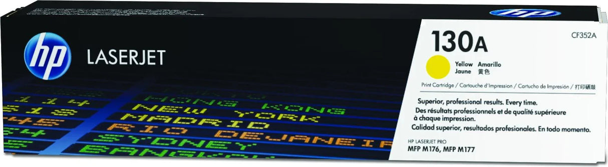 HP 130A Yellow Original LaserJet Toner Cartridge (CF352A)