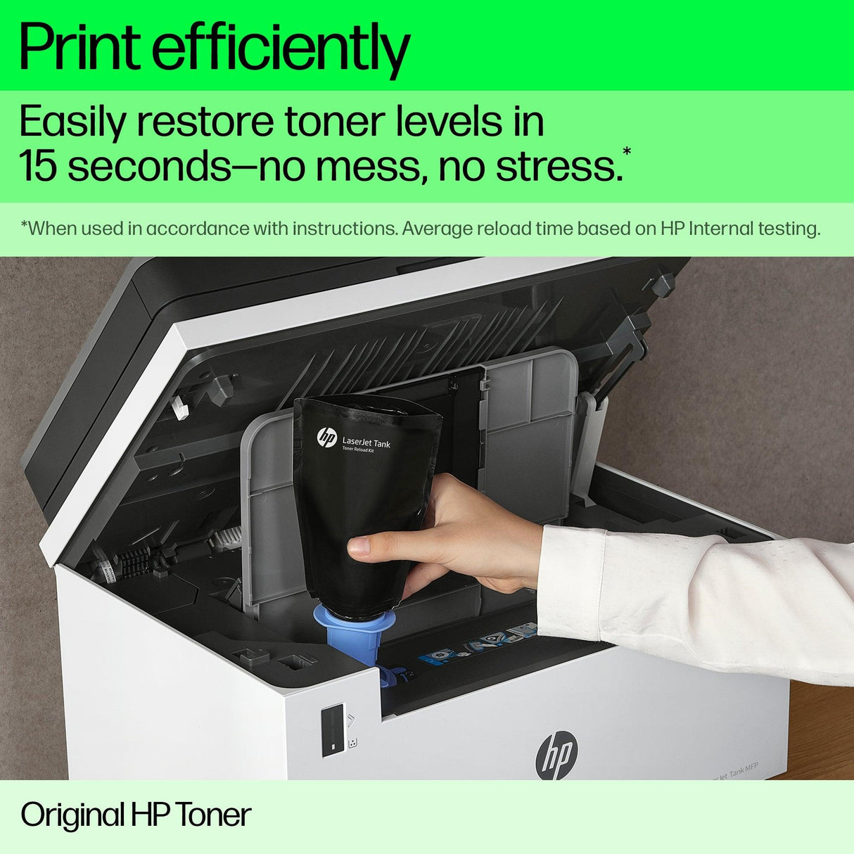 HP 143A Black Original Neverstop Toner Reload Kit (W1143A)