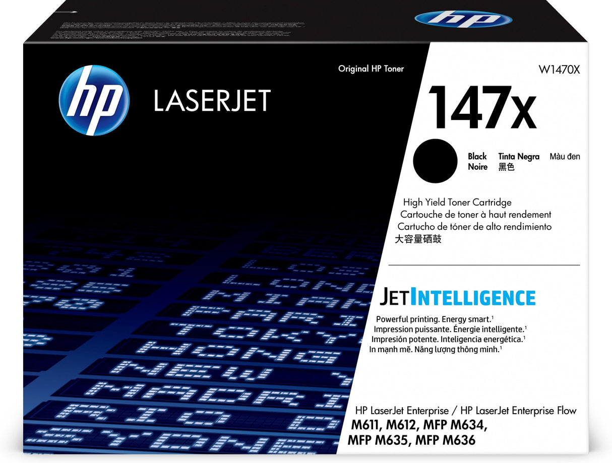 HP 147X High Yield Black Original LaserJet Toner Cartridge (W1470X)