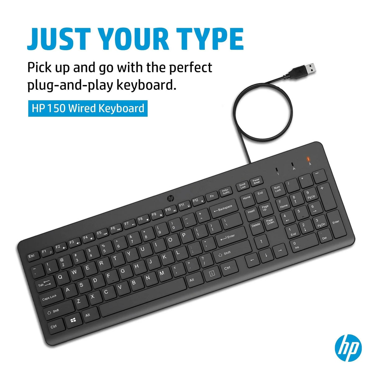 HP 150 Wired Keyboard (664R5AA)