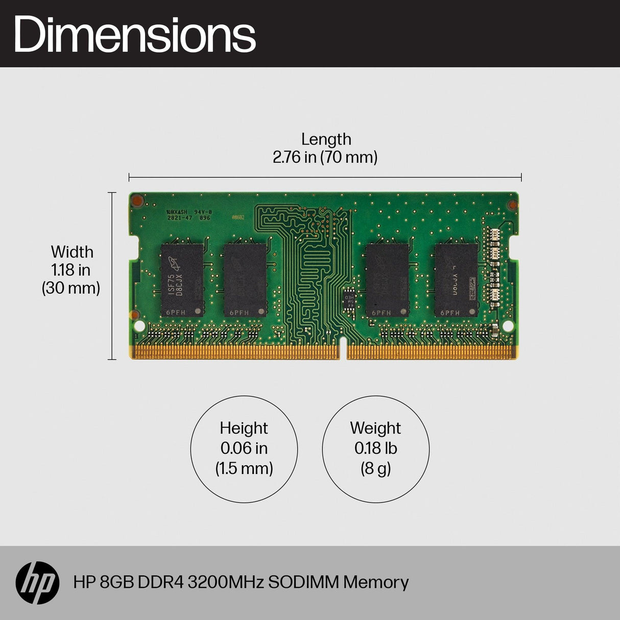 HP 16GB DDR4 3200 SODIMM Memory memory module (8C4X9AA)