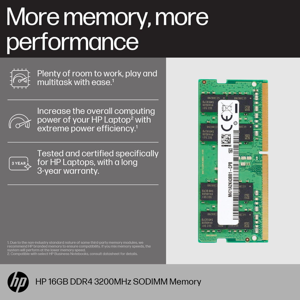HP 16GB DDR4 3200 SODIMM Memory memory module (8C4X9AA)