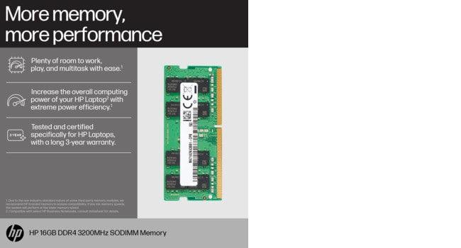 HP 16GB DDR4 3200 SODIMM Memory memory module (8C4X9AA)