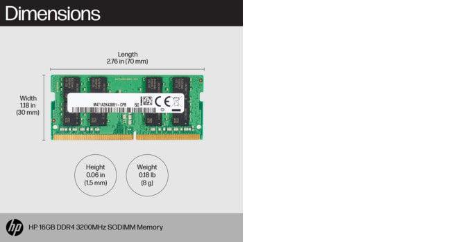 HP 16GB DDR4 3200 SODIMM Memory memory module (8C4X9AA)