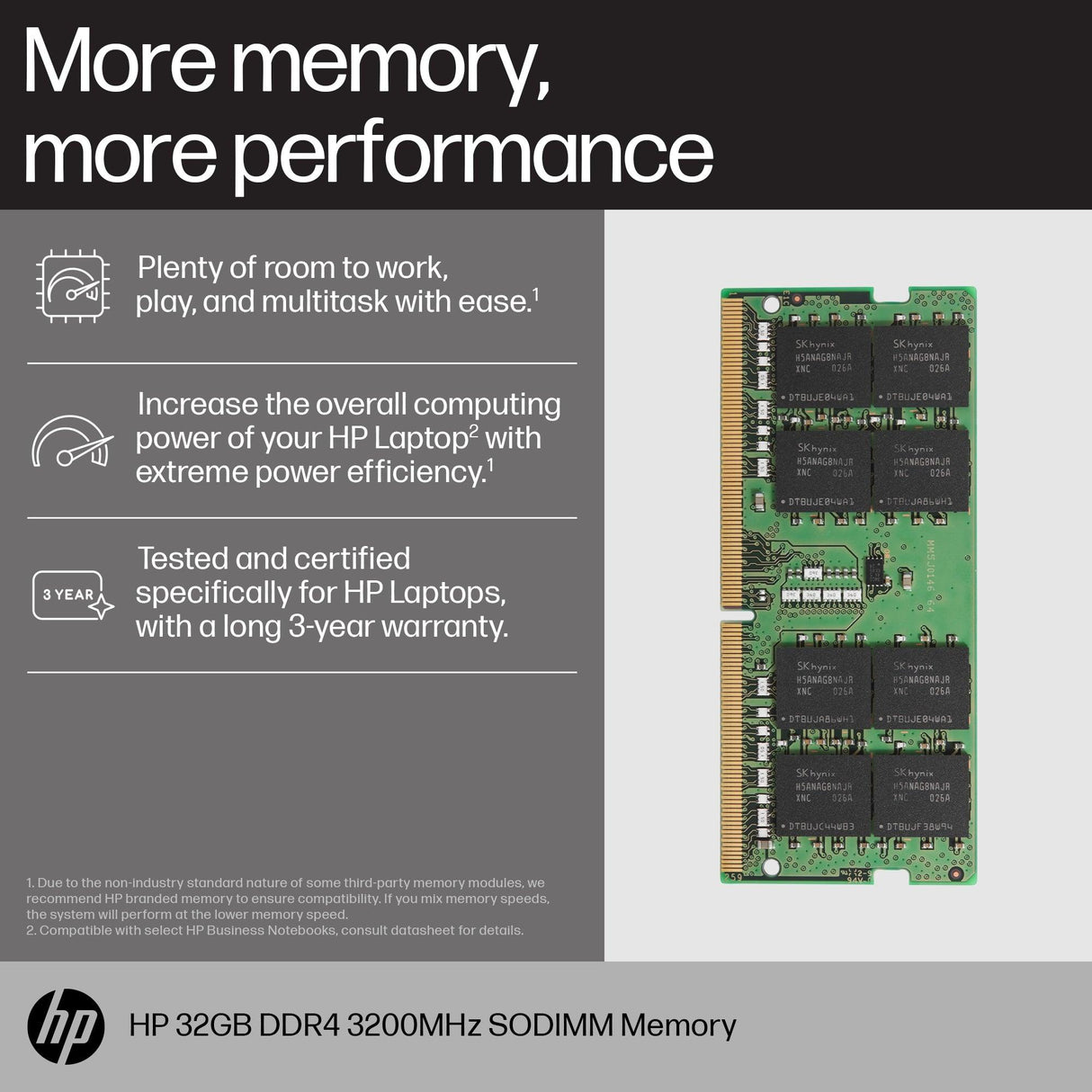 HP 16GB DDR4 3200 SODIMM Memory memory module (8C4X9AA)