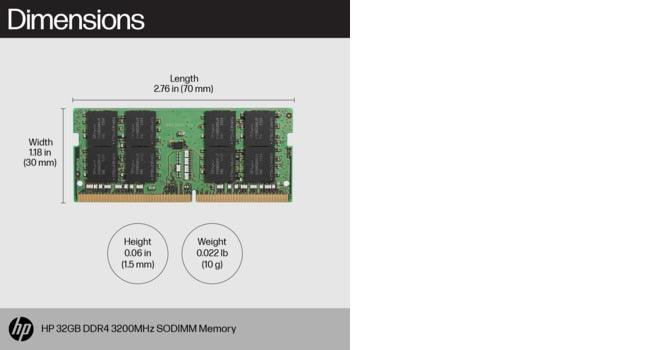 HP 16GB DDR4 3200 SODIMM Memory memory module (8C4X9AA)