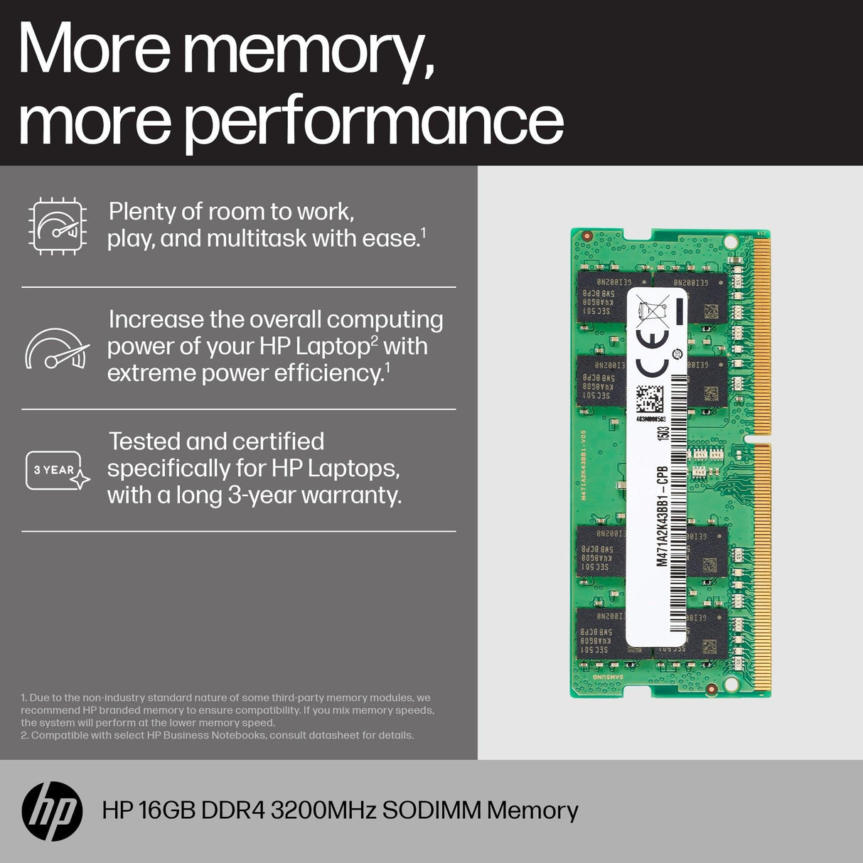 HP 16GB DDR4 3200 SODIMM Memory memory module (8C4X9AA)