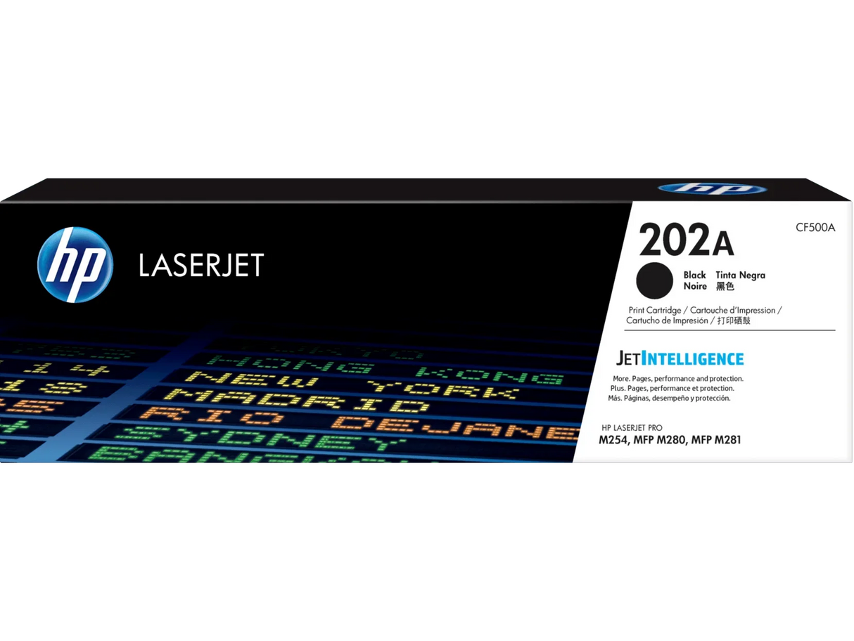 HP 202A BLK LASERJET TONER 1.4K FOR M254DW M254NW M280NW M281FDN M281FDW