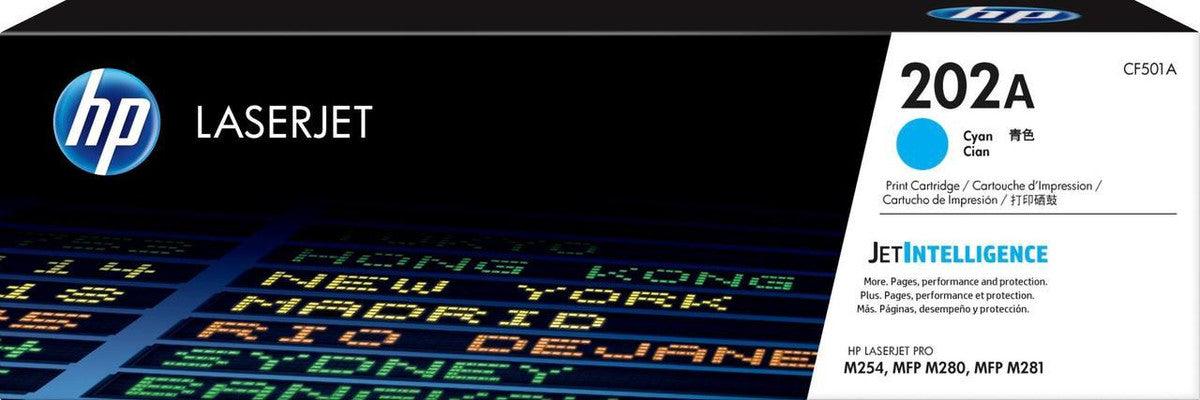 HP 202A CYAN LASERJET TONER 1.3K FOR M254DW M254NW M280NW M281FDN M281FDW