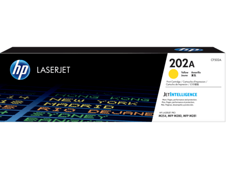 HP 202A YELLOW LASERJET TONER 1.3K FOR M254DW M254NW M280NW M281FDN M281FDW