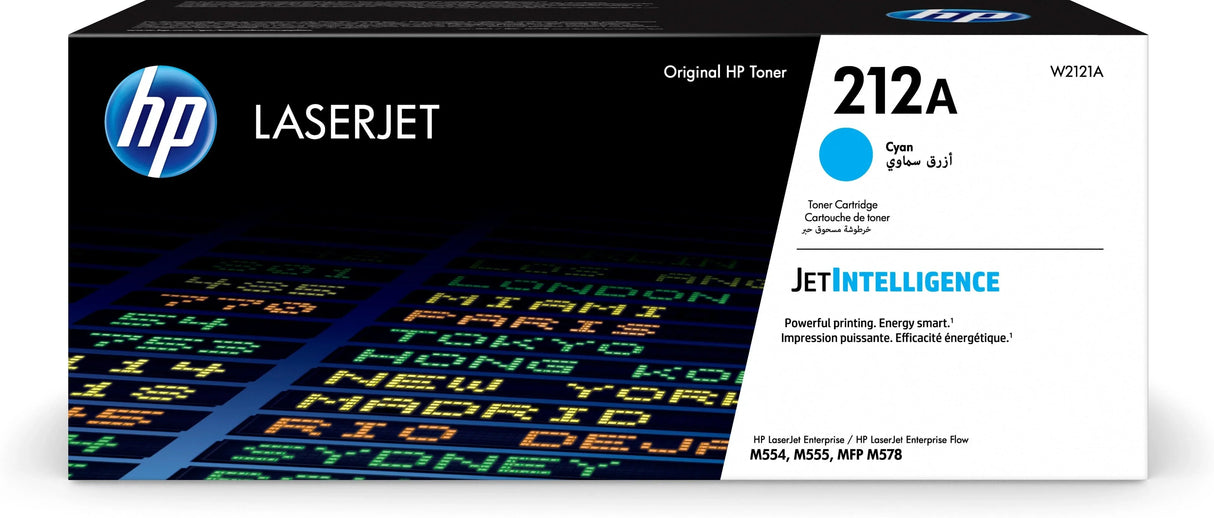 HP 212A Cyan Original LaserJet Toner Cartridge (W2121A)