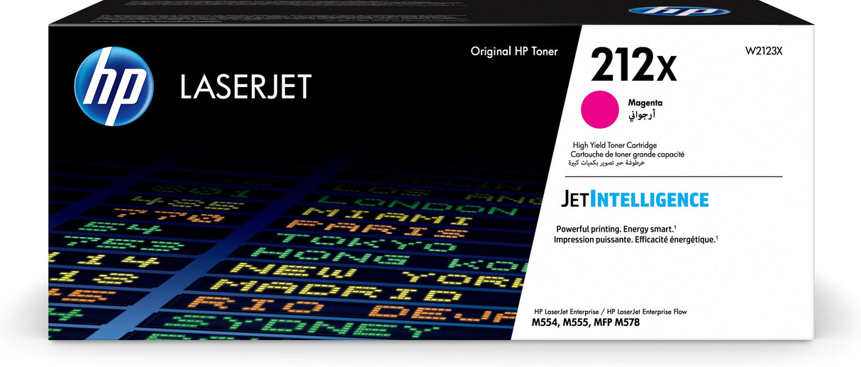 HP 212X High Yield Magenta Original LaserJet Toner Cartridge (W2123X)