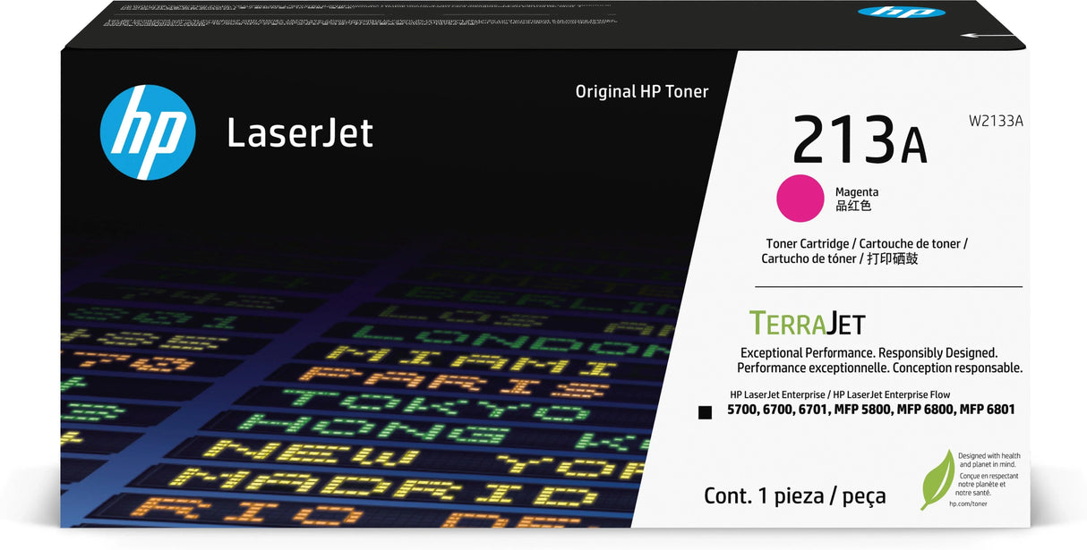 HP 213A Magenta Original LaserJet Toner Cartridge (W2133A)