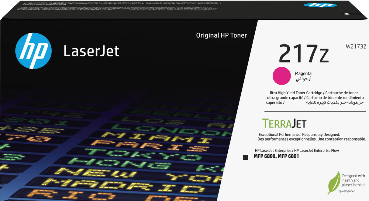 HP 217Z Ultra High Yield Magenta Original LaserJet Toner Cartridge (W2173Z)